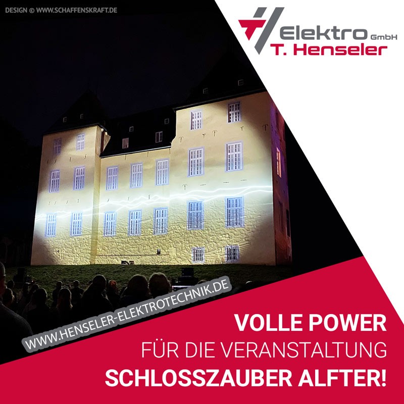 Volle Power für die Veran­staltung Schloss­zauber Alfter!